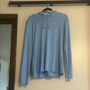 Under Armour Sky Blue Hooded Long-Sleeve Top